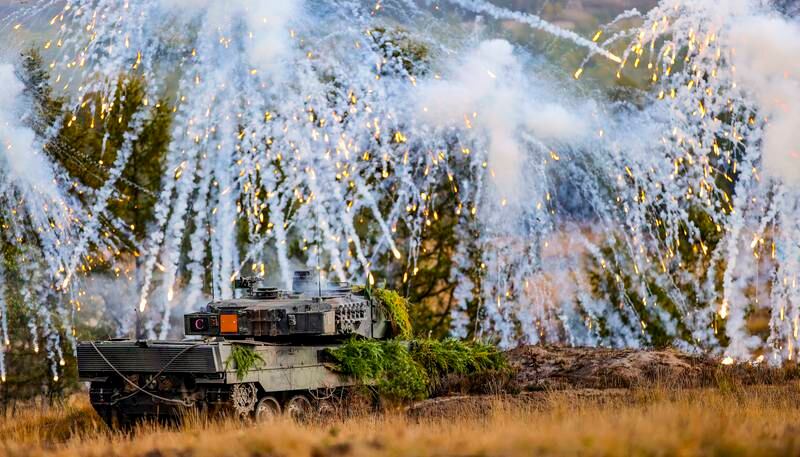 The annual land operation exercise of the German armed forces Bundeswehr in Bergen, north Germany.  The exercise features up to 2,500 soldiers at the Bergen and Munster military training areas in Lower Saxony.  EPA