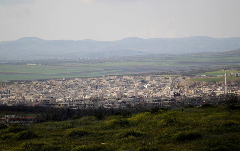 FILE PHOTO: A general view shows Khan Sheikhoun in the southern countryside of Idlib March 16, 2015. REUTERS/Khalil Ashawi/File Photo