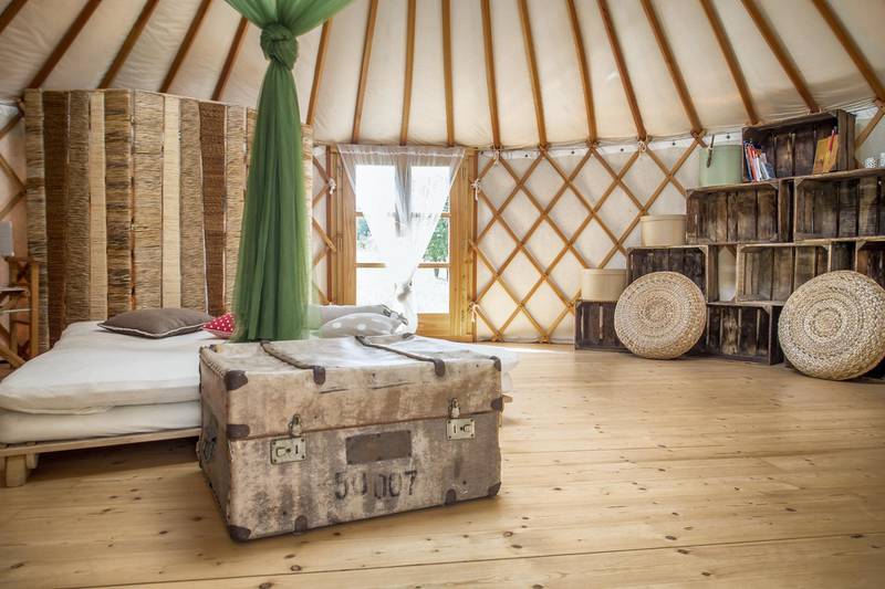 7. This boho-style yurt in a small village in West Bohemia in the Czech Republic is surrounded by fruit trees. Rates from Dh433.