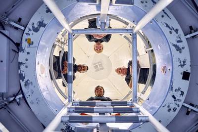 The Ax-2 crew comprises two former Nasa astronauts and Saudi Arabia's newest astronauts. Photo: Axiom Space