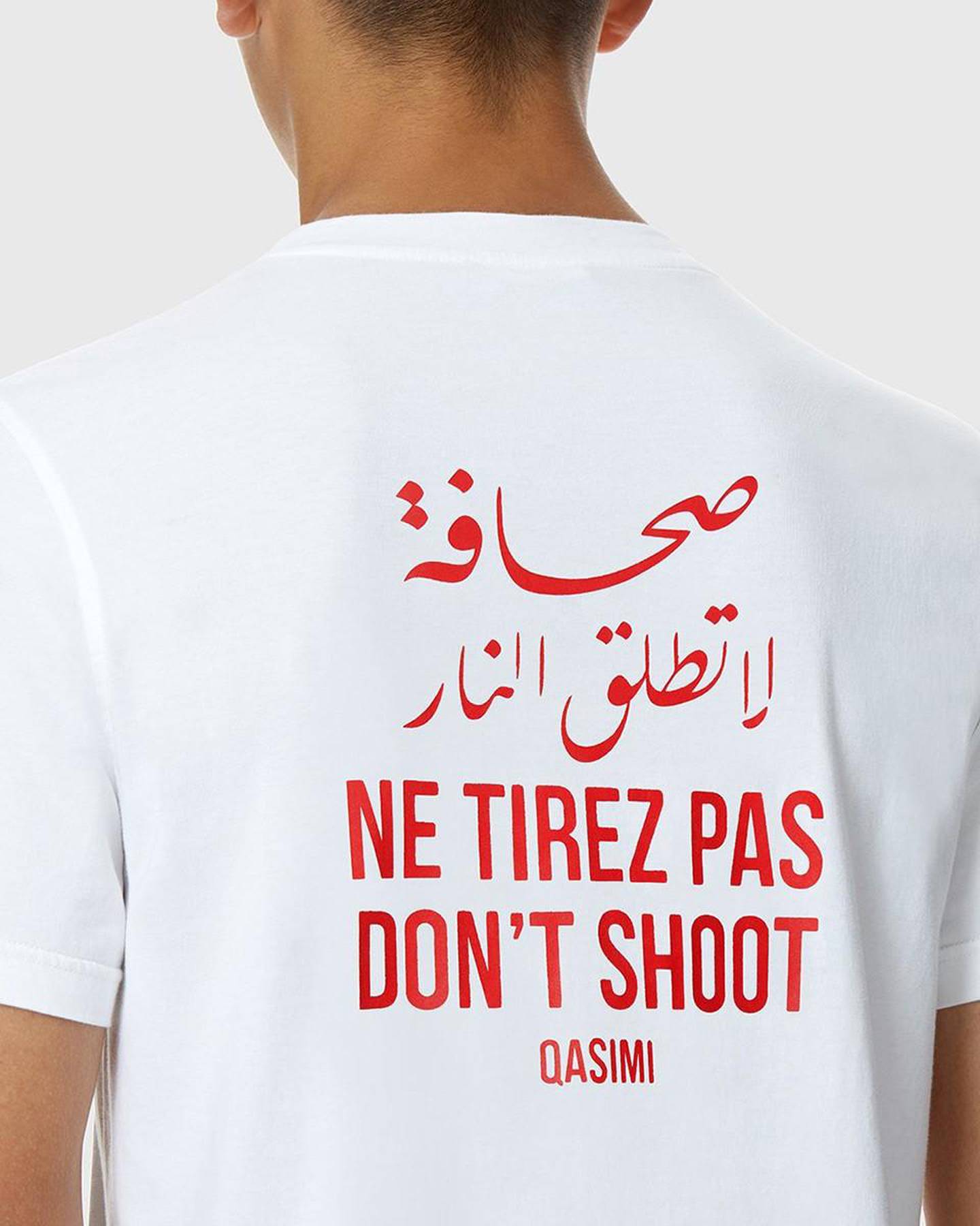 The T-shirt in Khalid Qasimi's FW17 collection. Courtesy Khalid Qasimi