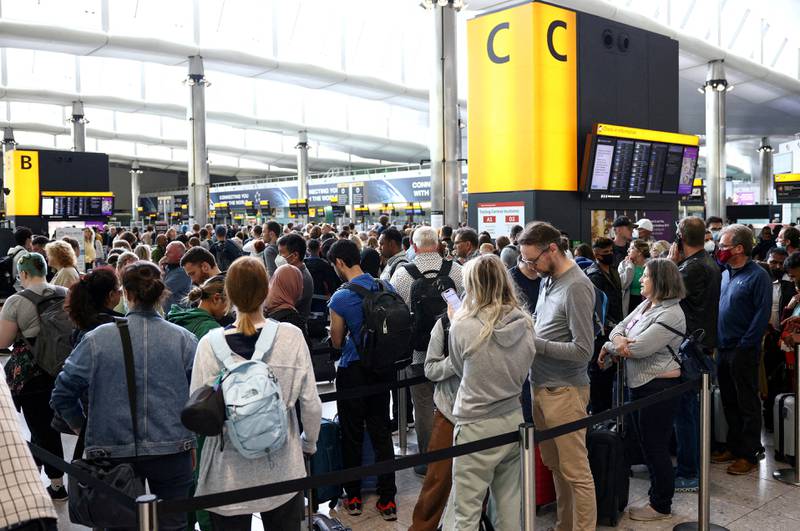 Passengers at Heathrow were forced to queue for security for hours throughout the summer. Reuters