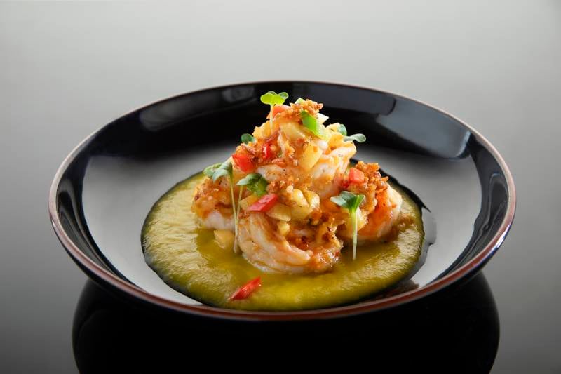 XO prawns at Hakkasan Abu Dhabi.