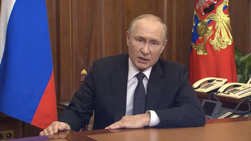 Russian President Vladimir Putin said the Kremlin would support referendums in occupied territories. Reuters