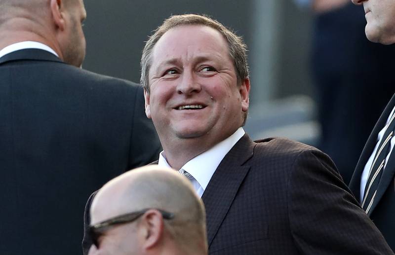 Former Newcastle United owner Mike Ashley. PA