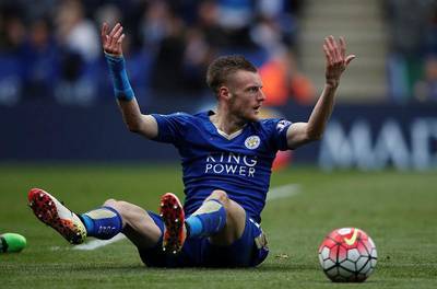 Leicester City's Jamie Vardy. Adrian Dennis / AFP