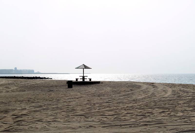 Sharjah, United Arab Emirates - October 14, 2015.  The open beach in Hamriyah area.  ( Jeffrey E Biteng / The National )  Editor's Note; Thaer Z reports. *** Local Caption ***  JB141015-Beach08.jpg