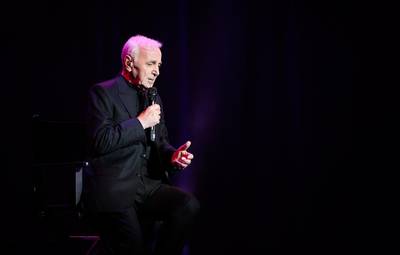 French-Armenian singer Charles Aznavour. AFP 
