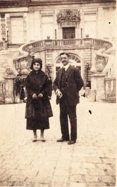 L’Emir Toufic Arslan and his spouse in Paris in 1920. Courtesy L'Emir Faysal Arslan Museum