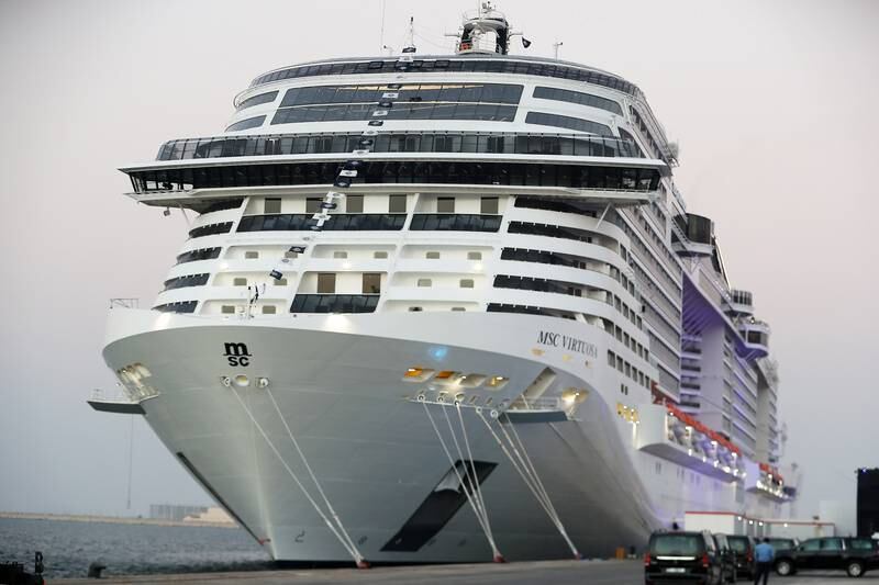 The $800 million MSC Virtuosa cruise ship was officially named in Dubai on Saturday by Sheikh Mansoor and Hollywood' actress Sophia Loren.