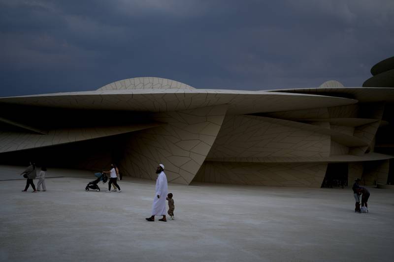 The spectacular National Museum of Qatar in Doha. AP