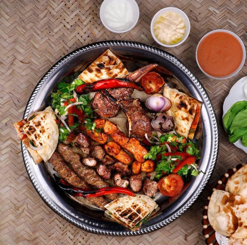A mixed grill from Al Khayma in Al Fahidi Historical Neighbourhood. The Emirati food restaurant made it into the Michelin Guide's Bib Gourmand list for Dubai. Photo: Al Khayma / Instagram