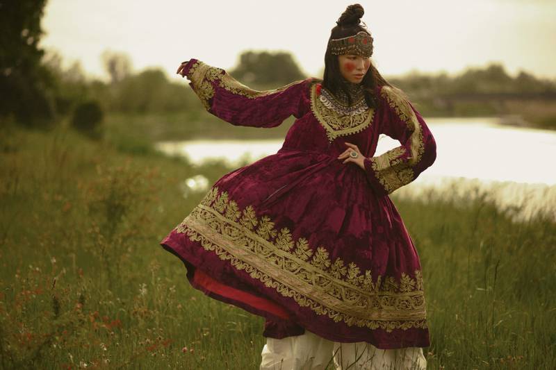 Avizeh's line expanded to include her takes on traditional Afghan women’s dresses. Photo: Avizeh