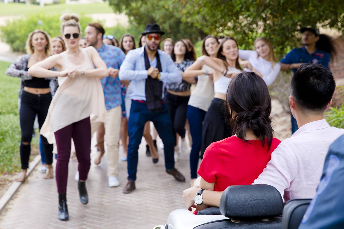 Caroline Ralston from Proposal Boutique organized a proposal using a flash mob. Photo: Proposal Boutique