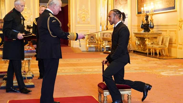 An image that illustrates this article Arise, Sir Lewis: Hamilton knighted days after Abu Dhabi F1 heartbreak
