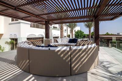 The outdoor space has been made comfortable for when guests are over. Courtesy of Luxhabitat