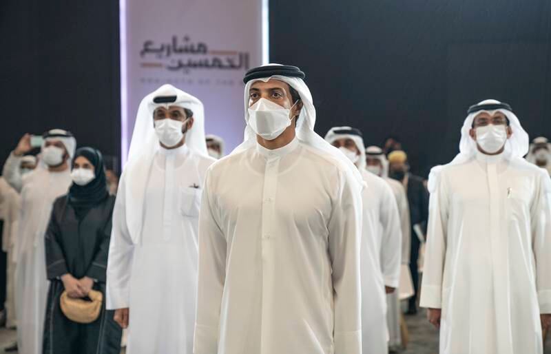Sheikh Mansour bin Zayed, Deputy Prime Minister and Minister of Presidential Affairs, and Mohammed Al Gergawi, Minister of Cabinet Affairs, were present as the new projects were revealed.