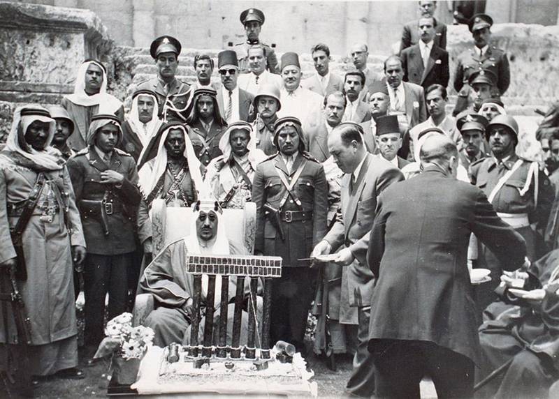 Photographer Unknown, King Saud Bin Abdul Aziz visiting Baalbeck, Lebanon, c.1966’
