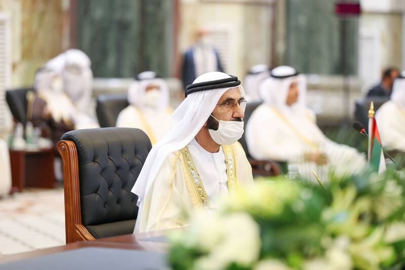 Sheikh Mohammed at the summit. Wam
