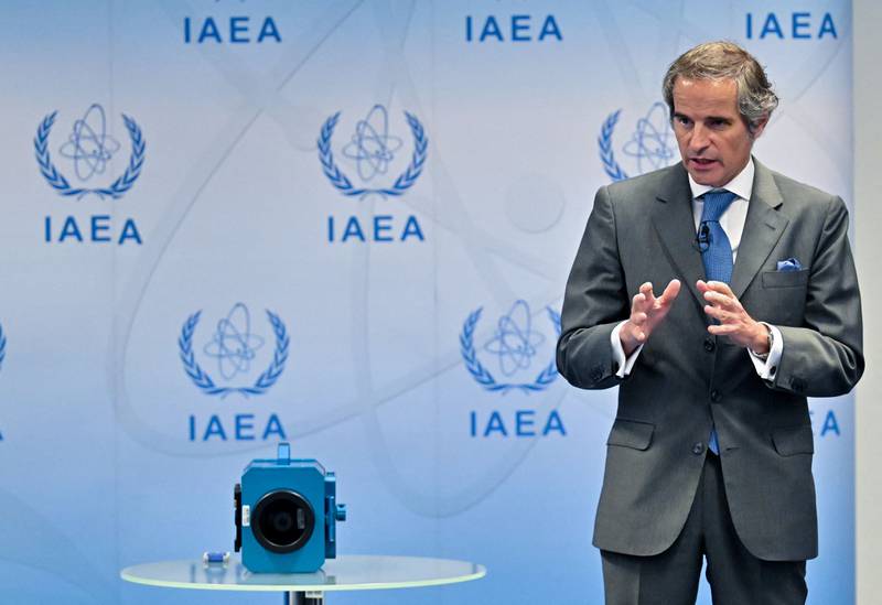 Rafael Grossi, director general of the International Atomic Energy Agency, has said Iran has taken down 27 security cameras at its nuclear sites. AFP