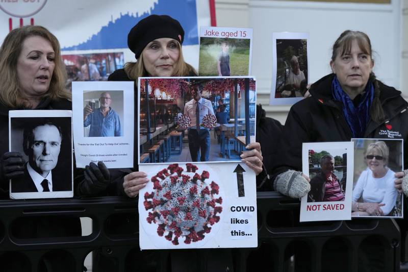 Rishi Sunak tells Covid inquiry he is ‘deeply sorry’ over pandemic deaths