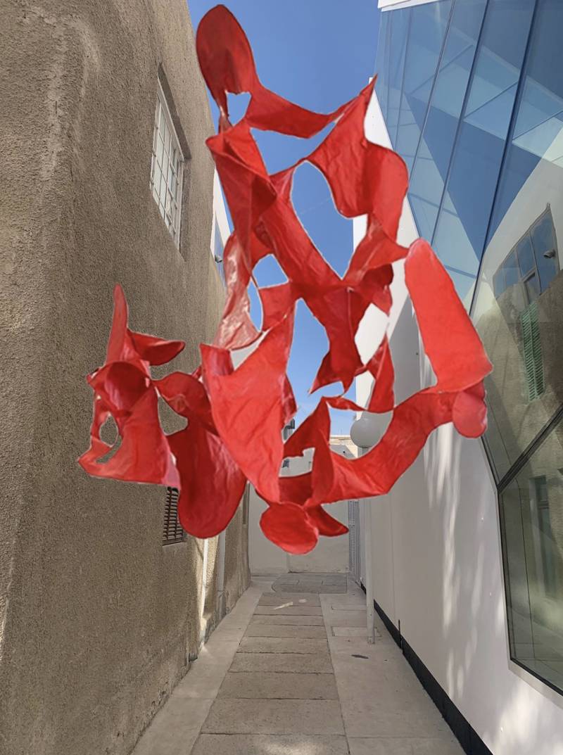 The launch of the 'Hanging Sculpture' by artist Khalid Farhan will take place on March 21, the final of a series of sculptures created to celebrate the 20th anniversary of the founding of the Shaikh Ebrahim bin Mohammed Al Khalifa Centre for Culture and Research.