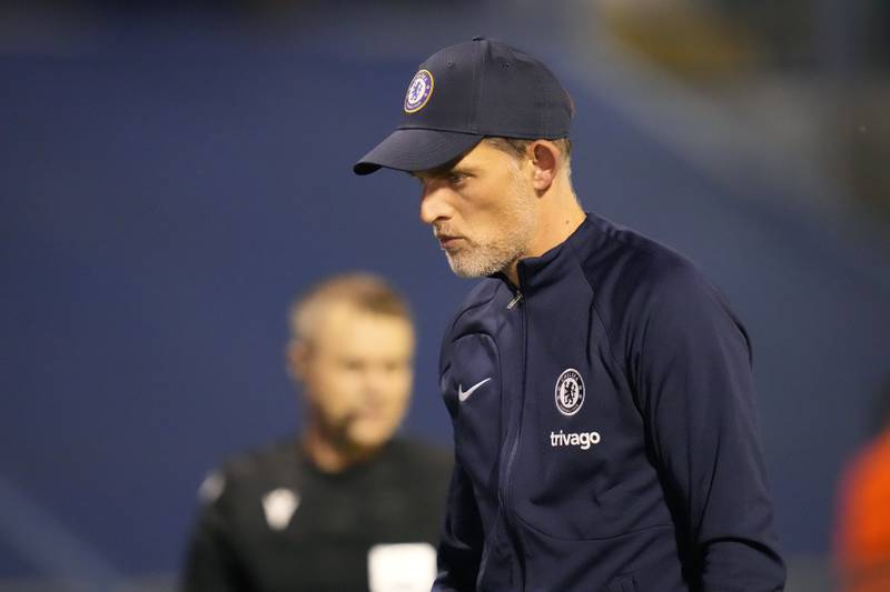 Thomas Tuchel after Chelsea's Champions League defeat to Dinamo Zagreb at the Maksimir Stadium in Croatia on Tuesday, September 6, 2022. AP