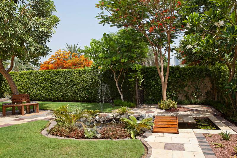 June 08, Winner of the Emaar home garden competition. Meadows 3 villa 36. June 08, Dubai, United Arab Emirates. (Photo: Antonie Robertson/ The National)
