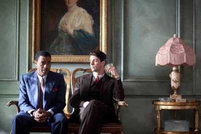 Louis Lester (Chiwetel Ejiofor, left) and Stanley Mitchell (Matthew Goode in Dancing on the Edge. Endgame Entertainment