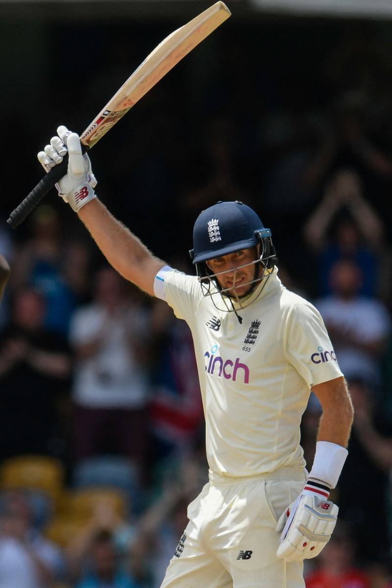 Joe Root of England celebrates reaching 150. AFP