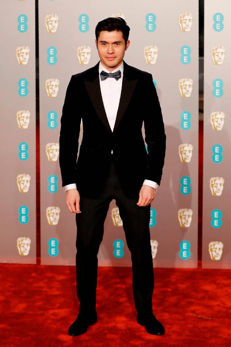 Henry Golding at the 2019 Bafta Awards ceremony at the Royal Albert Hall in London, on February 10, 2019. AFP