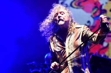 Led Zeppelin lead singer Robert Plant. The band will stream their final 2007 live performance on YouTube for three days. Fadel Senna / AFP 
