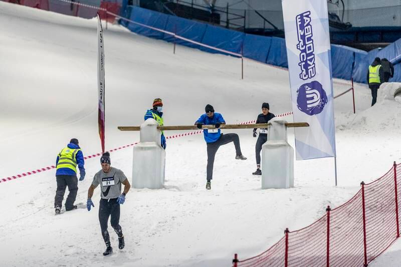 The 13th Ice Warrior Challenge was held at Ski Dubai on Saturday. All photos: Antonie Robertson / The National
