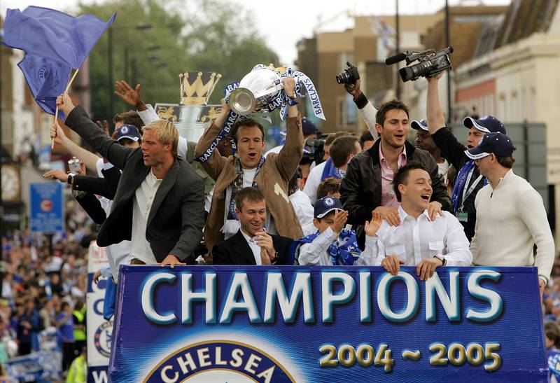 2) Premier League, 2004/05: Jose Mourinho lived up to his self-appointed 'Special One' tag by guiding Chelsea to their first Premier League title and first top-flight title in 50 years. The Blues marched away with the league, finishing 12 points clear and losing just once. AFP