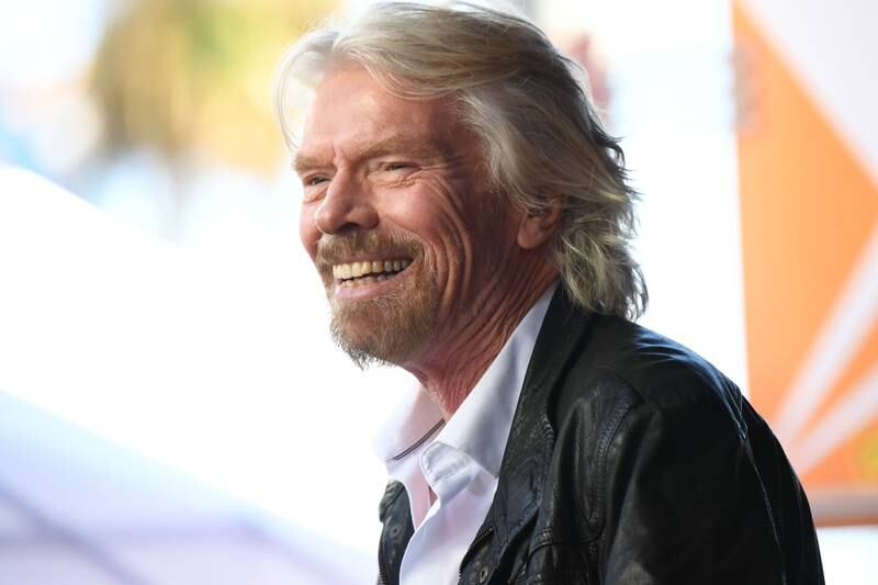Sir Richard Branson attends his Hollywood Walk of Fame star unveiling ceremony, October 16, 2018 in Hollywood, California. / AFP / Robyn Beck
