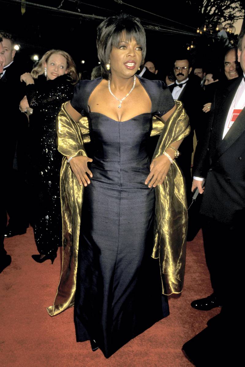 Oprah Winfrey during The 68th Annual Academy Awards at Dorothy Chandler Pavilion in Los Angeles, California, United States. (Photo by Jim Smeal/Ron Galella Collection via Getty Images)