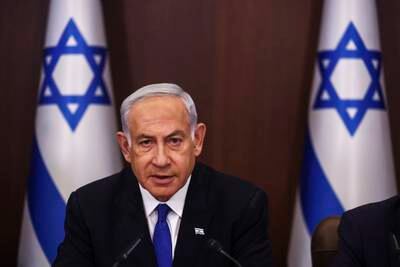 Benjamin Netanyahu convenes a cabinet meeting in Jersusalem. EPA