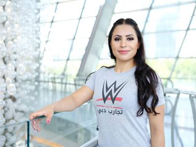 Shadia Bseiso has become the first Arab woman from the Middle East to sign a developmental contract with the WWE. Courtesy WWE