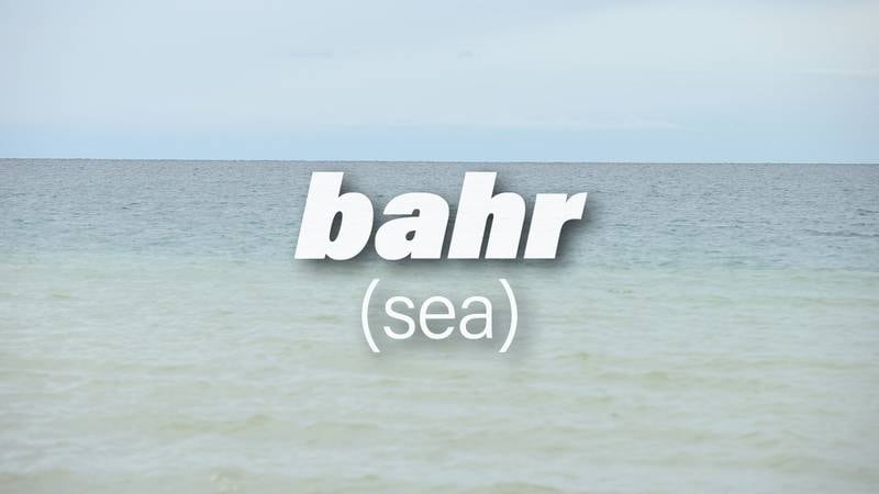 Bahr, the Arabic for sea, has a poetic lilt. 
