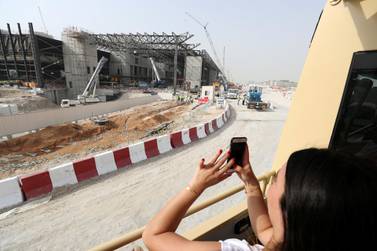A sneak peek of the Expo 2020 site in Dubai. Chris Whiteoak / The National