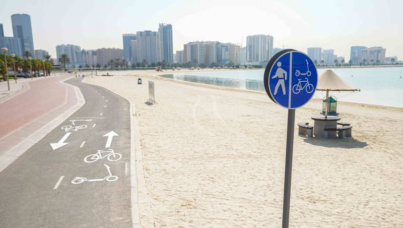 Those without a full driving licence must apply for a free e-scooter permit and pass an online test. Photo: Dubai Media Office