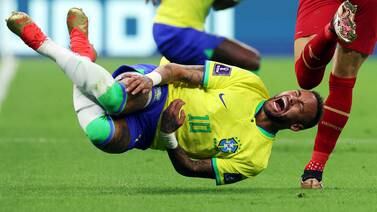 An image that illustrates this article Brazil pair Neymar and Danilo ruled out for rest of World Cup group stage 
