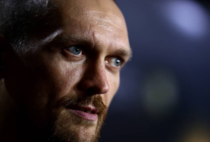 Oleksanr Usyk talks about his upcoming fight with Anthony Joshua. Getty