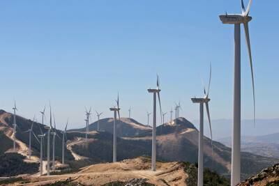 Acwa Power windmills in Jbel Sendouq on the outskirts of Tangier, Morocco. Reuters