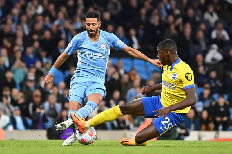 Riyad Mahrez 6 - Some poor decision making in a frustrating first 45 minutes for the Algerian was forgotten when he broke the deadlock with a deflected shot after the restart.
Getty