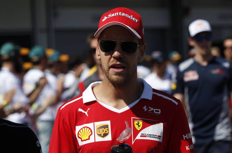 Sebastian Vettel got into trouble over his collision with Lewis Hamilton at baku. David Mdzinarishvili / Reuters