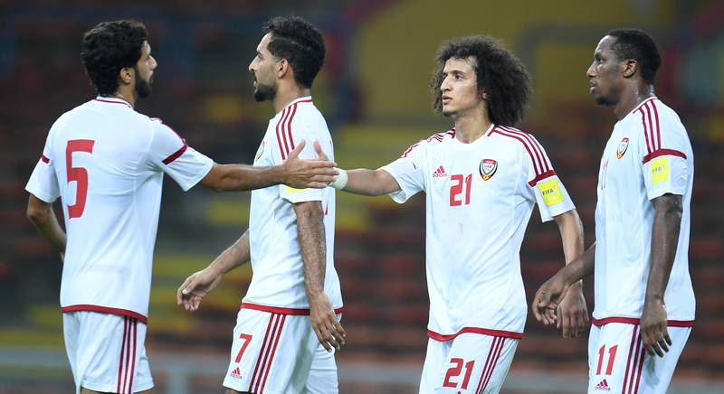 Edgardo Bauza got his UAE reign off to a winning start on Wednesday, with a 4-0 victory in the friendly against Laos in Kuala Lumpur. Courtesy UAE Football Association *** Local Caption ***  sp08ju-p3-uae-friendly-04.jpg