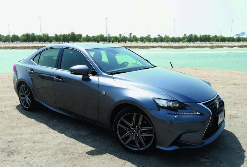 The new Lexus IS350 F-Sport offers interior stylings that are a marked improvement over other Japanese cars. Ravindranath K / The National