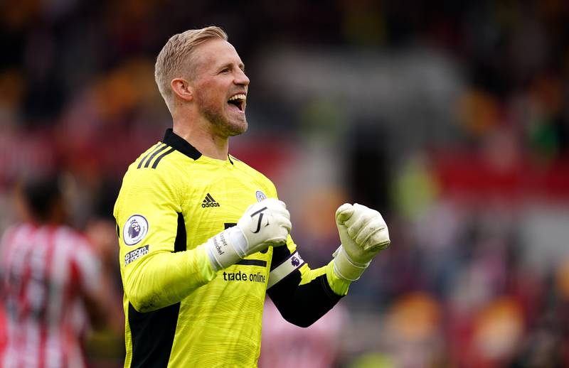 Goalkeeper: Kasper Schmeichel (Leicester) – Produced a series of saves, with perhaps the best denying Ivan Toney, as Leicester made it three wins in a week by beating Brentford. PA