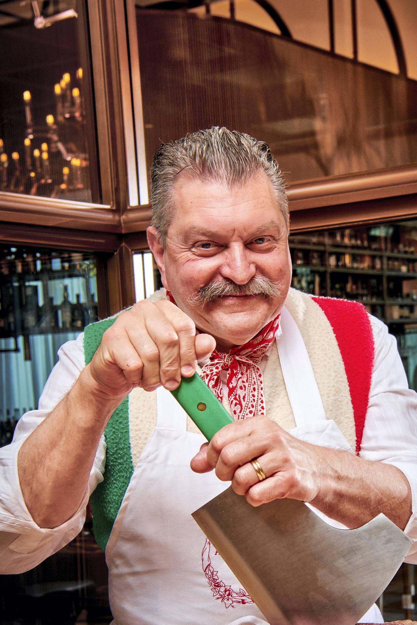 Dario Cecchini's favourite part of the animal is the beef knees or beef knuckles - because they are seldom bought by others. Courtesy Carna by Dario Cecchini
